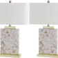 Safavieh Tory 24.5-Inch H Shell Table Lamp Set Of 2 - Cream | Table Lamps | Modishstore - 2