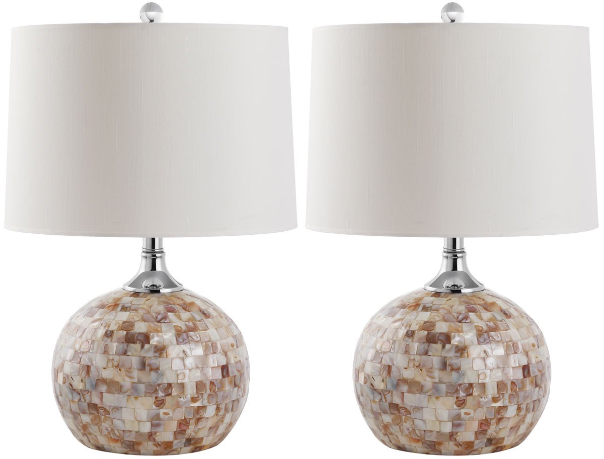 Safavieh Nikki 22.5-Inch H Shell Table Lamp Set Of 2 - Cream | Table Lamps | Modishstore - 2
