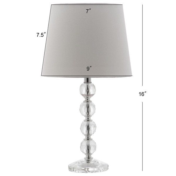 Safavieh Nola, 17 Inch, Clear/Chrome, Crystal/Iron Table Lamp Set Of 2 W/ Usb Port? Set Of 2 - Clear | Table Lamps | Modishstore - 3