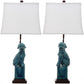 Safavieh Foo 28.5-Inch H Dog Table Lamp Set Of 2 - Blue | Table Lamps | Modishstore - 2