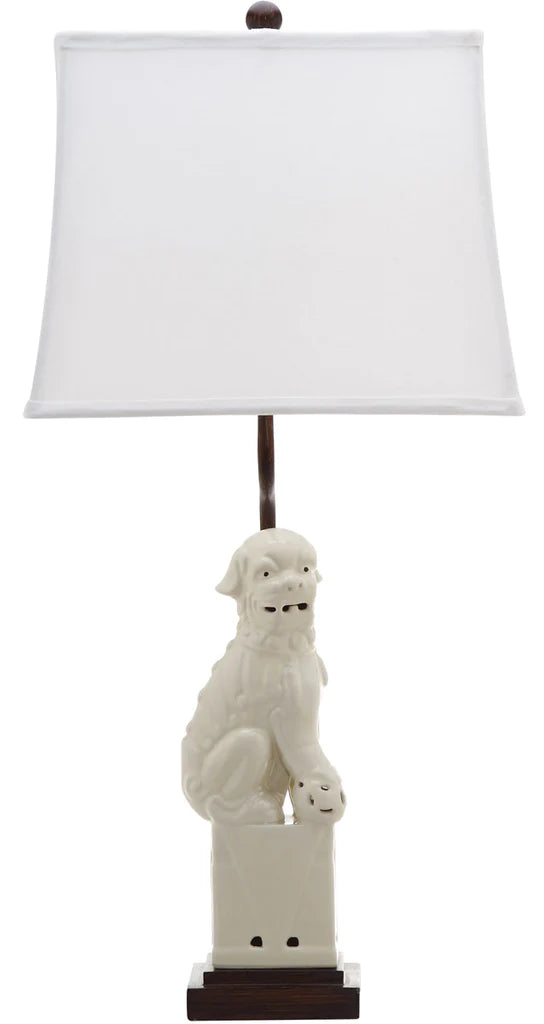 Safavieh Foo 28.5-Inch H Dog Table Lamp Set Of 2 - Cream | Table Lamps | Modishstore - 2