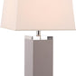 Safavieh Deco 27-Inch H Leather Table Lamp Set Of 2 - Grey | Table Lamps | Modishstore - 3
