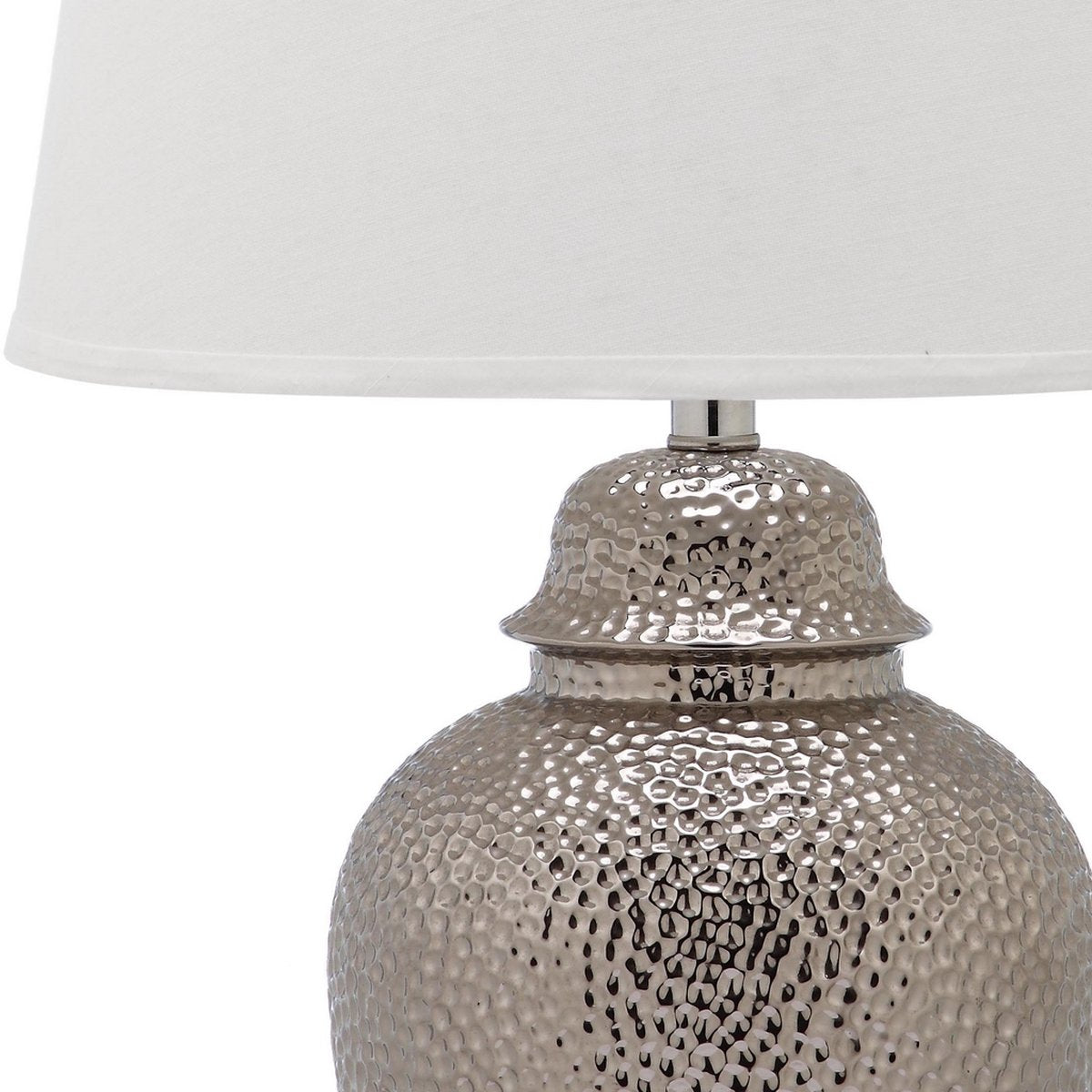 Safavieh Sterling 27.5-Inch H Ginger Jar Lamp Set Of 2 - Silver | Table Lamps | Modishstore - 3