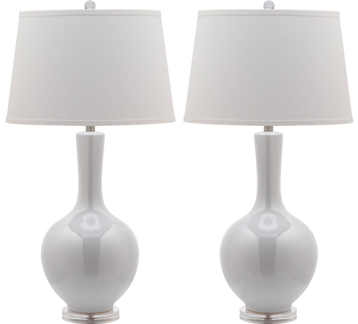 Safavieh Blanche 32-Inch H Gourd Lamp Set Of 2 - White | Table Lamps | Modishstore - 2
