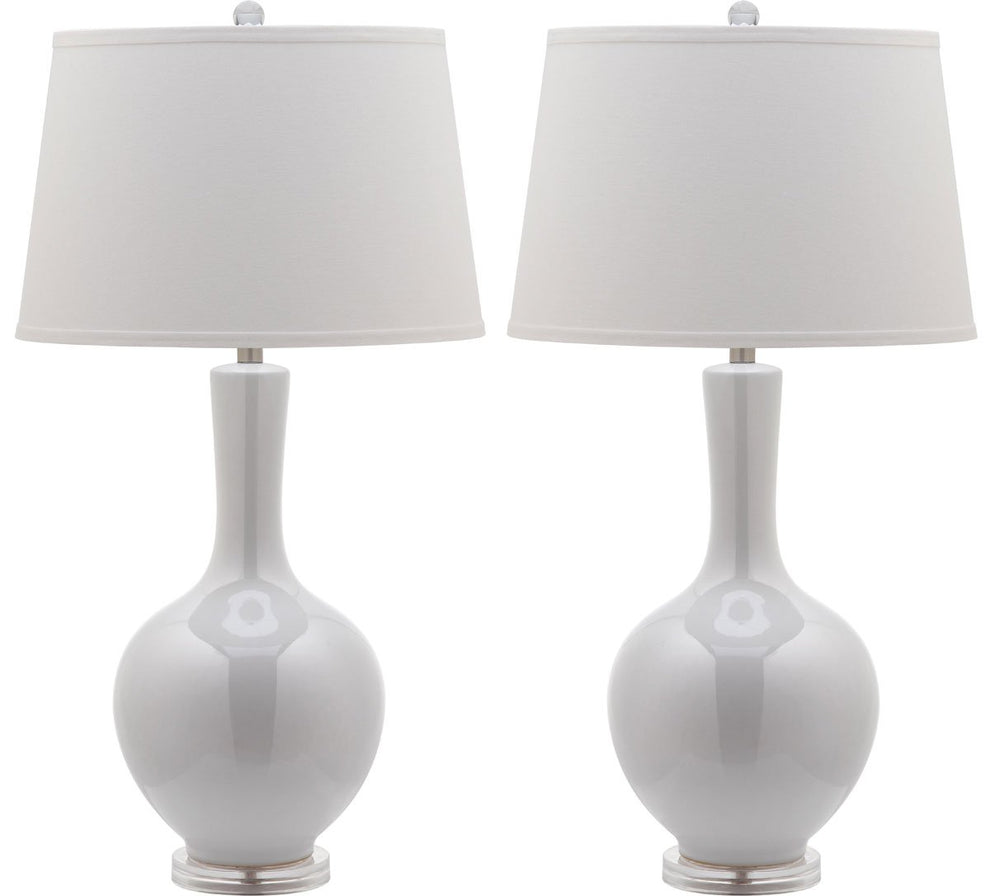 Safavieh Blanche 32-Inch H Gourd Lamp Set Of 2 - White | Table Lamps | Modishstore - 2