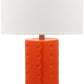 Safavieh Roxanne 26-Inch H Table Lamp Set Of 2 - Orange | Table Lamps | Modishstore - 3