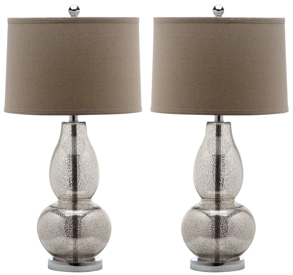Safavieh Mercurio 28.5-Inch H Double Gourd Lamp Set Of 2 - Ivory | Table Lamps | Modishstore