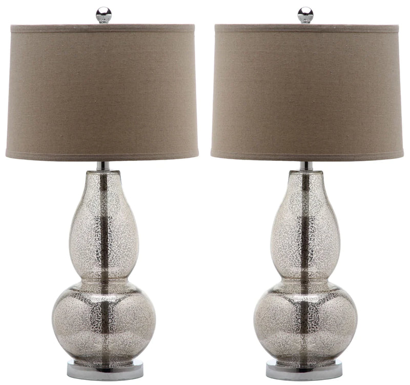 Safavieh Mercurio 28.5-Inch H Double Gourd Lamp Set Of 2 - Ivory | Table Lamps | Modishstore
