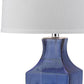 Safavieh Glass 29-Inch H Bottom Lamp Set Of 2 - Blue | Table Lamps | Modishstore - 3