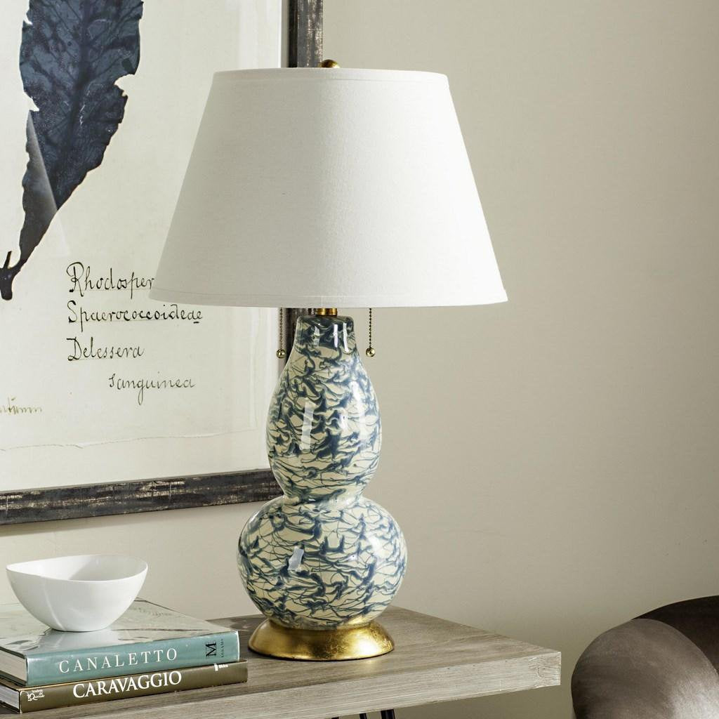 Safavieh Color Swirls 28-Inch H Glass Table Lamp - Light Blue | Table Lamps | Modishstore - 2