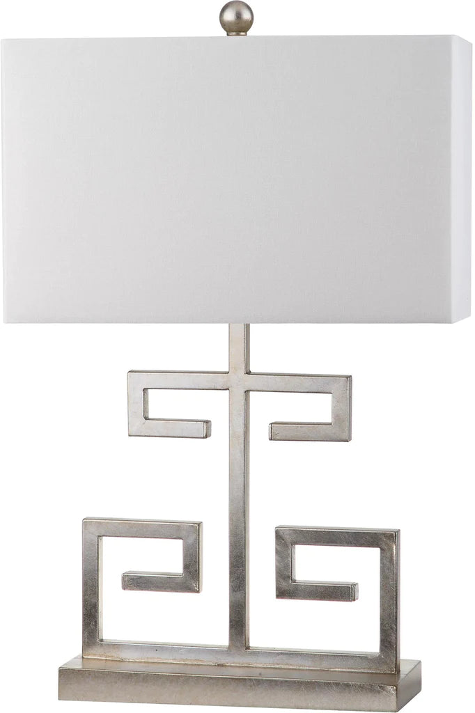 Safavieh Greek Key 25-Inch H Table Lamp Set Of 2 - Antique Silver | Table Lamps | Modishstore - 3