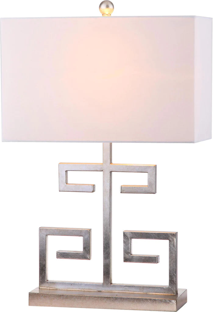 Safavieh Greek Key 25-Inch H Table Lamp Set Of 2 - Antique Silver | Table Lamps | Modishstore - 2