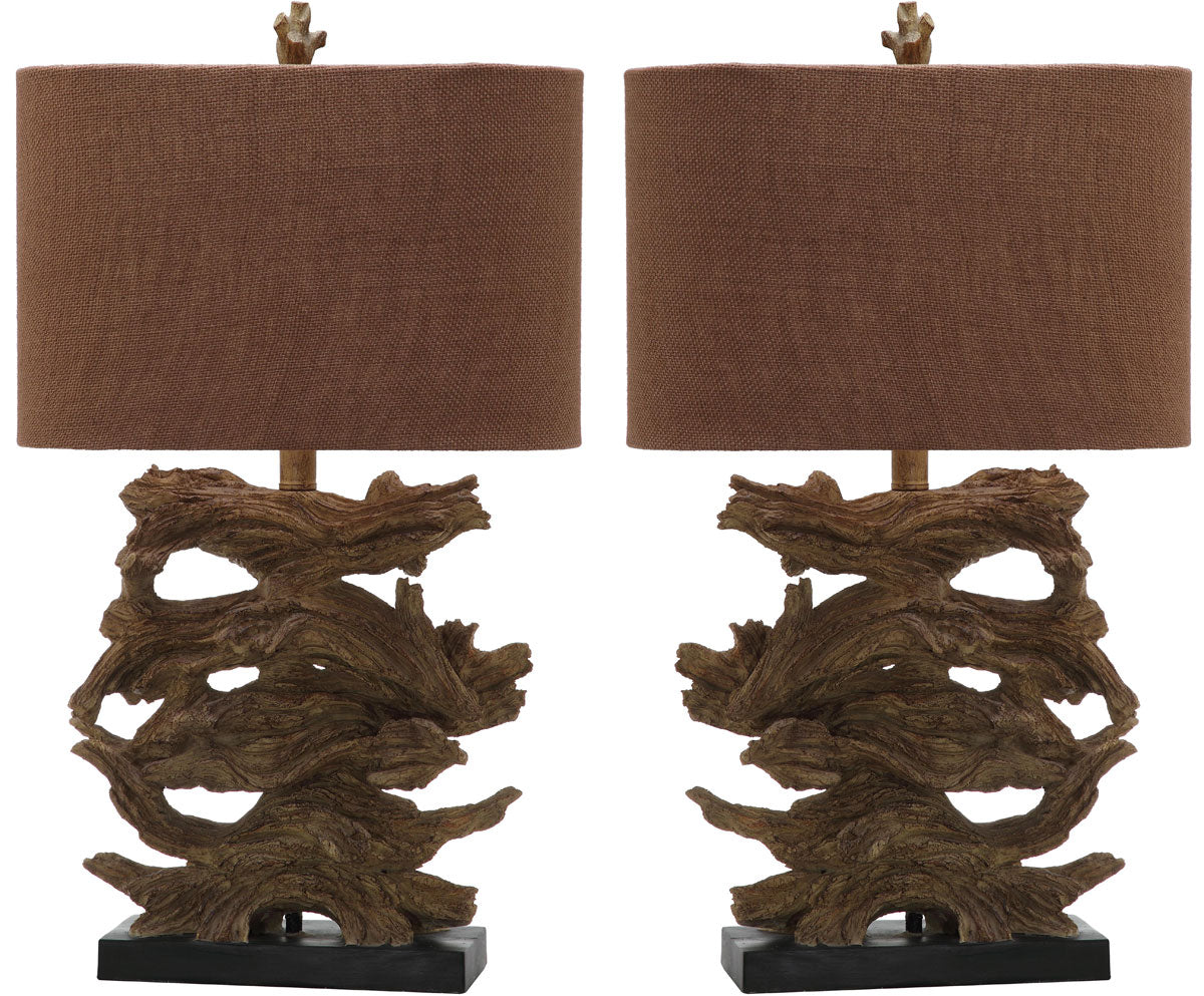 Safavieh Forester 26.75-Inch H Table Lamp Set Of 2 - Brown | Table Lamps | Modishstore - 2