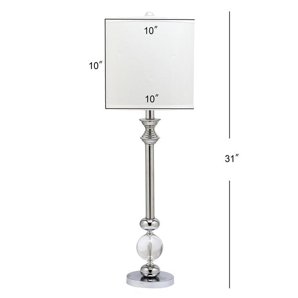 Safavieh Erica, 31 Inch, Crystal, Crystal/Iron Table Lamp Set Of 2 W/ Usb Port? Set Of 2 - Crystal | Table Lamps | Modishstore - 3