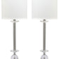 Safavieh Marla 31-Inch H Crystal Candlestick Lamp Set Of 2 - Clear | Table Lamps | Modishstore - 2