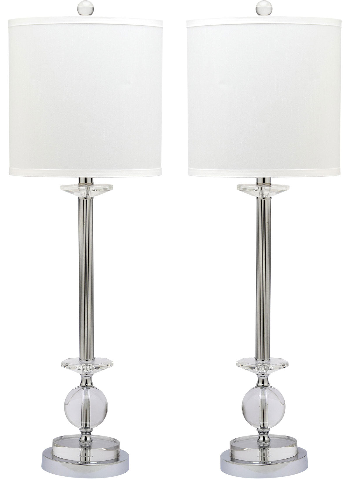 Safavieh Marla 31-Inch H Crystal Candlestick Lamp Set Of 2 - Clear | Table Lamps | Modishstore - 2