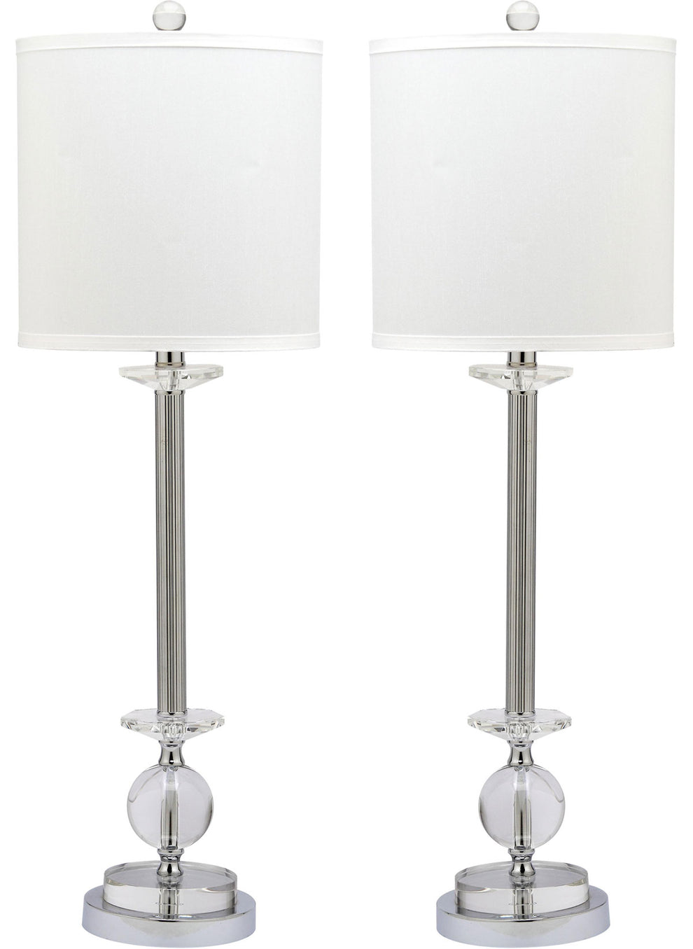 Safavieh Marla 31-Inch H Crystal Candlestick Lamp Set Of 2 - Clear | Table Lamps | Modishstore - 2