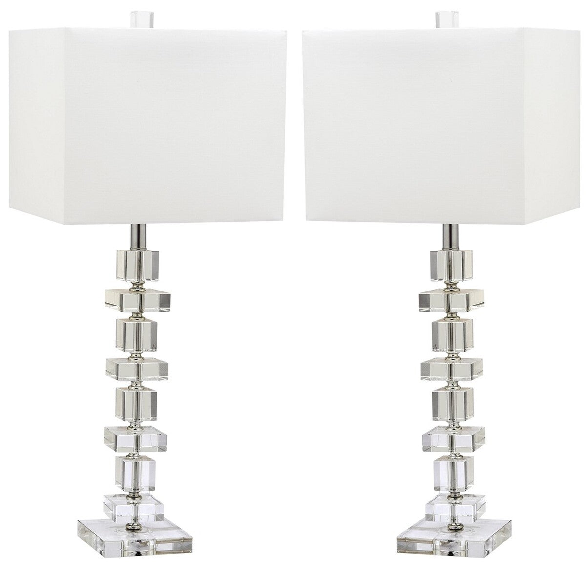Safavieh Deco 28.5-Inch H Crystal Table Lamp Set Of 2 - Clear | Table Lamps | Modishstore - 2