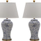 Safavieh Spring 29-Inch H Blossom Table Lamp Set Of 2 - Blue | Table Lamps | Modishstore