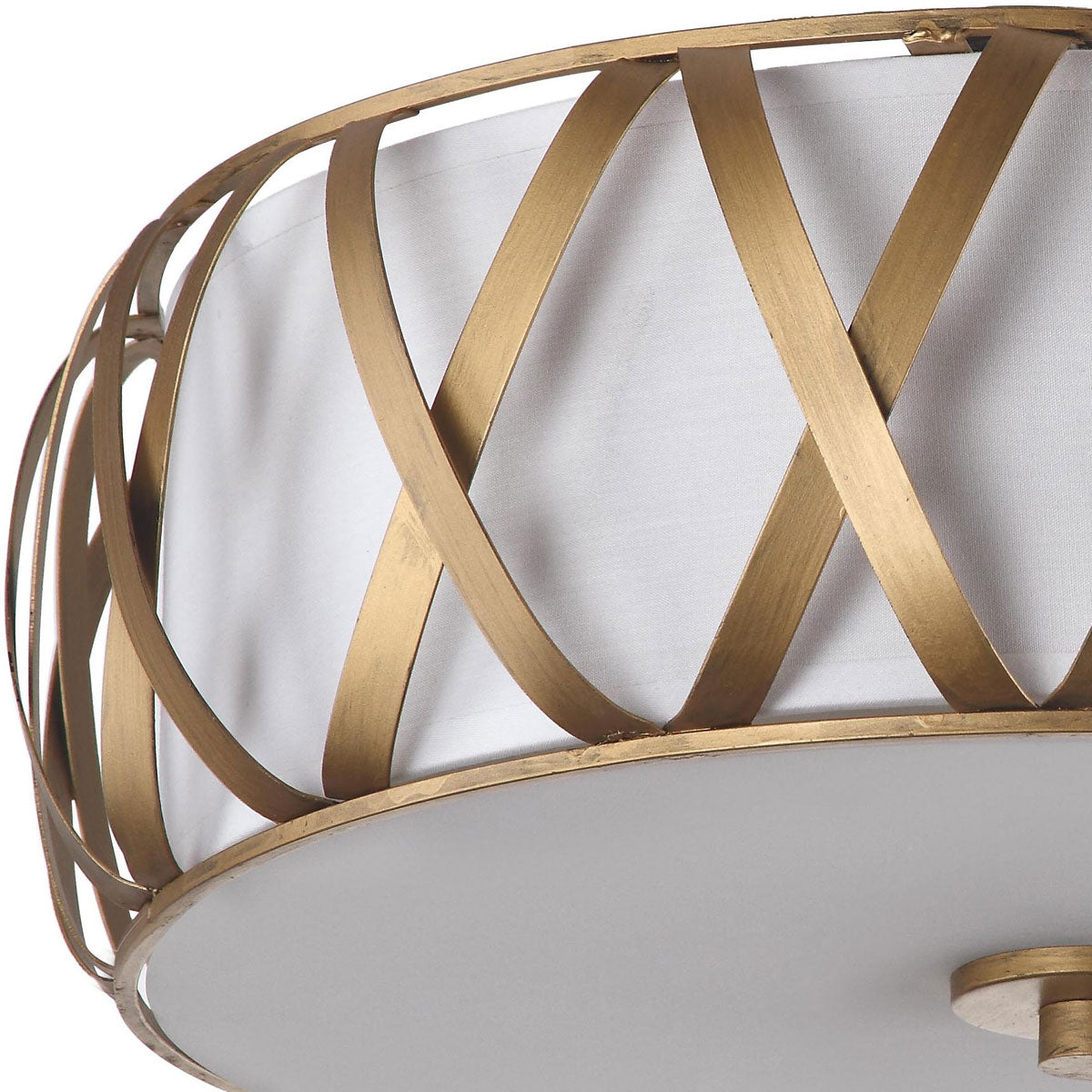 Safavieh Charing 2 Light Antique Gold 15.4-Inch Dia Cross Flush Mount - Antique Gold | Ceiling Lamps | Modishstore - 3