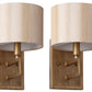 Safavieh Catena Antique Gold 9.5-Inch H Sconce Set Of 2 - Antique Gold | Sconces | Modishstore