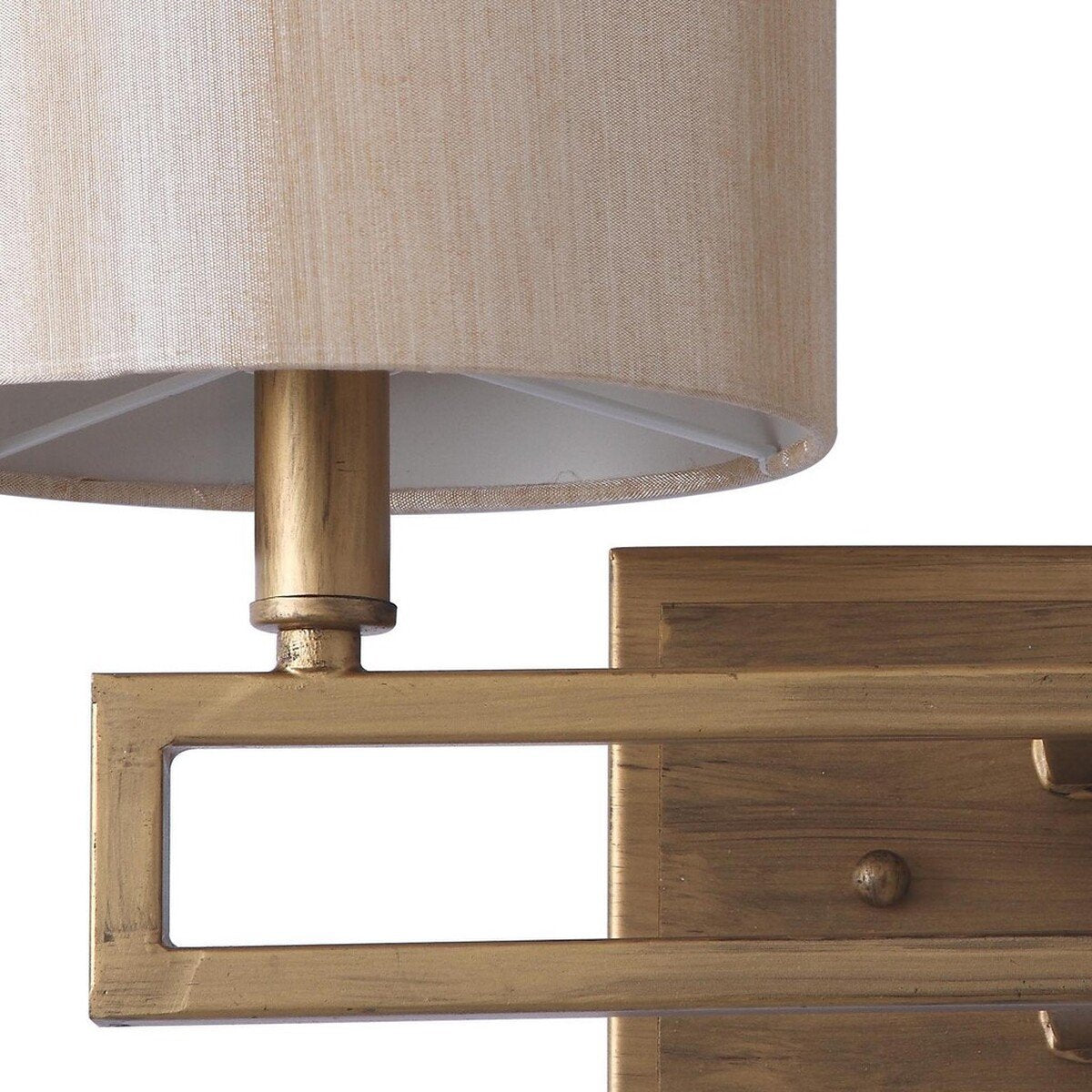 Safavieh Catena 9.25-Inch H Antique Gold Double Light Sconce - Antique Gold | Sconces | Modishstore - 3