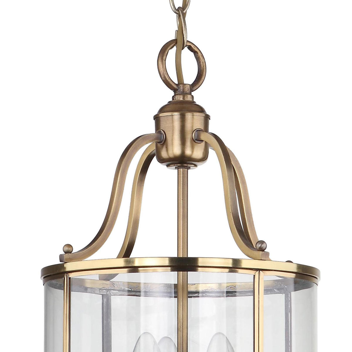 Safavieh Sutton Place 3 Light Brass 10-Inch Dia Pendant - Brass | Pendant Lamps | Modishstore - 3
