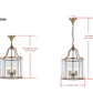Safavieh Sutton Place 4 Light Brass 13.4-Inch Dia Pendant - Brass | Pendant Lamps | Modishstore