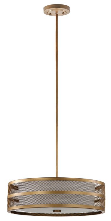 Safavieh Greta Veil 4 Light Antique Gold 20-Inch Dia Adjustable Pendant - Antique Gold | Pendant Lamps | Modishstore - 2