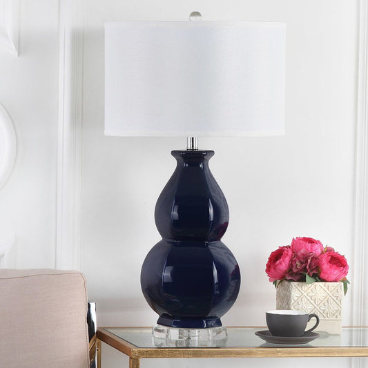 Safavieh Jinuper 30-Inch H Navy Table Lamp - Navy | Table Lamps | Modishstore