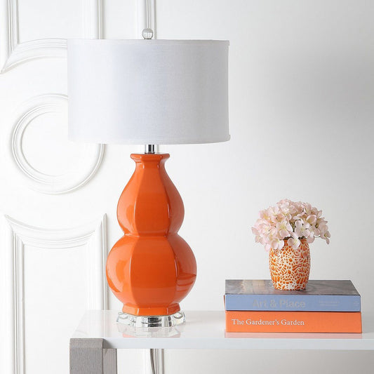 Safavieh Juniper 30-Inch H Orange Table Lamp - Orange | Table Lamps | Modishstore