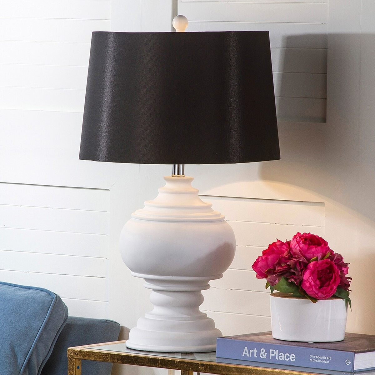 Safavieh Callaway 26.5-Inch H Table Lamp - White | Table Lamps | Modishstore