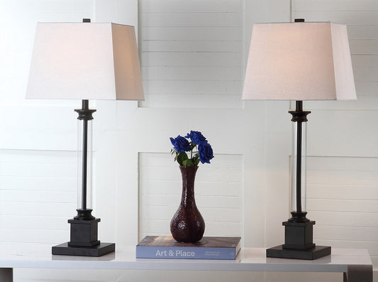 Safavieh Davis 30.5-Inch H Table Lamp Set Of 2 - Black | Table Lamps | Modishstore