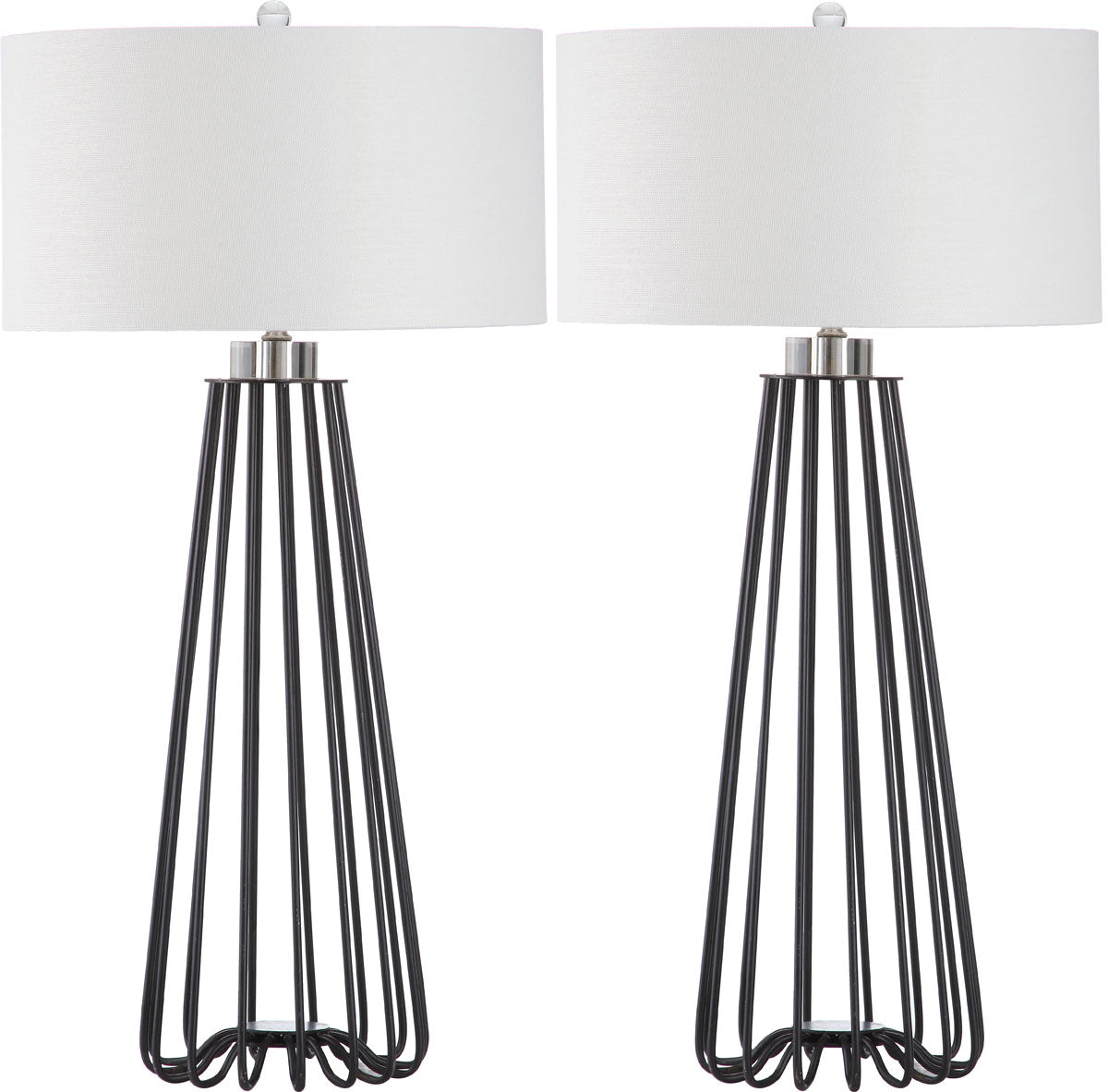 Safavieh Estill 34-Inch H Table Lamp Set Of 2 - Black | Table Lamps | Modishstore