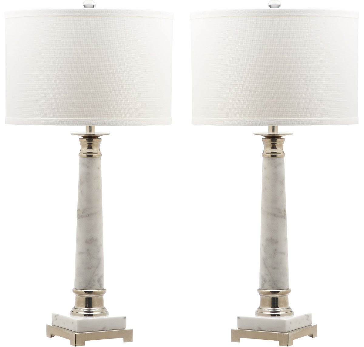 Safavieh Colleen 31-Inch H Table Lamp Set Of 2 - White Marble | Table Lamps | Modishstore - 2