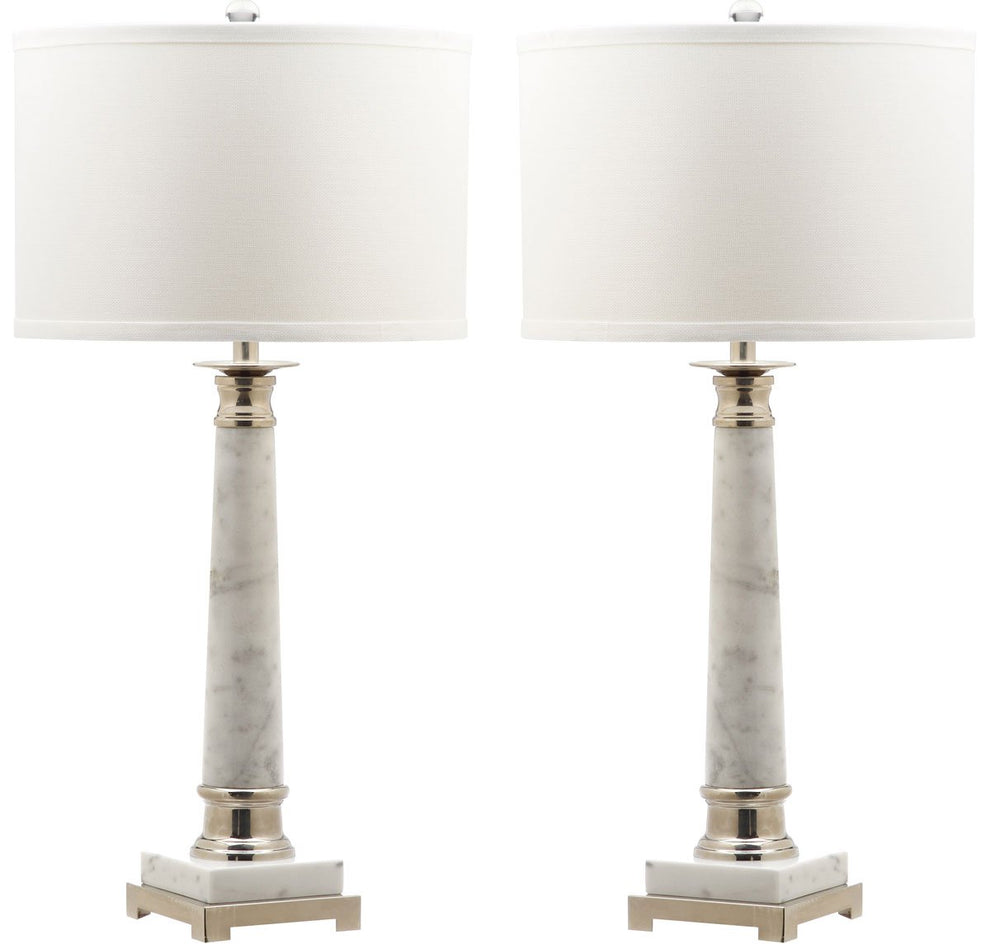 Safavieh Colleen 31-Inch H Table Lamp Set Of 2 - White Marble | Table Lamps | Modishstore - 2