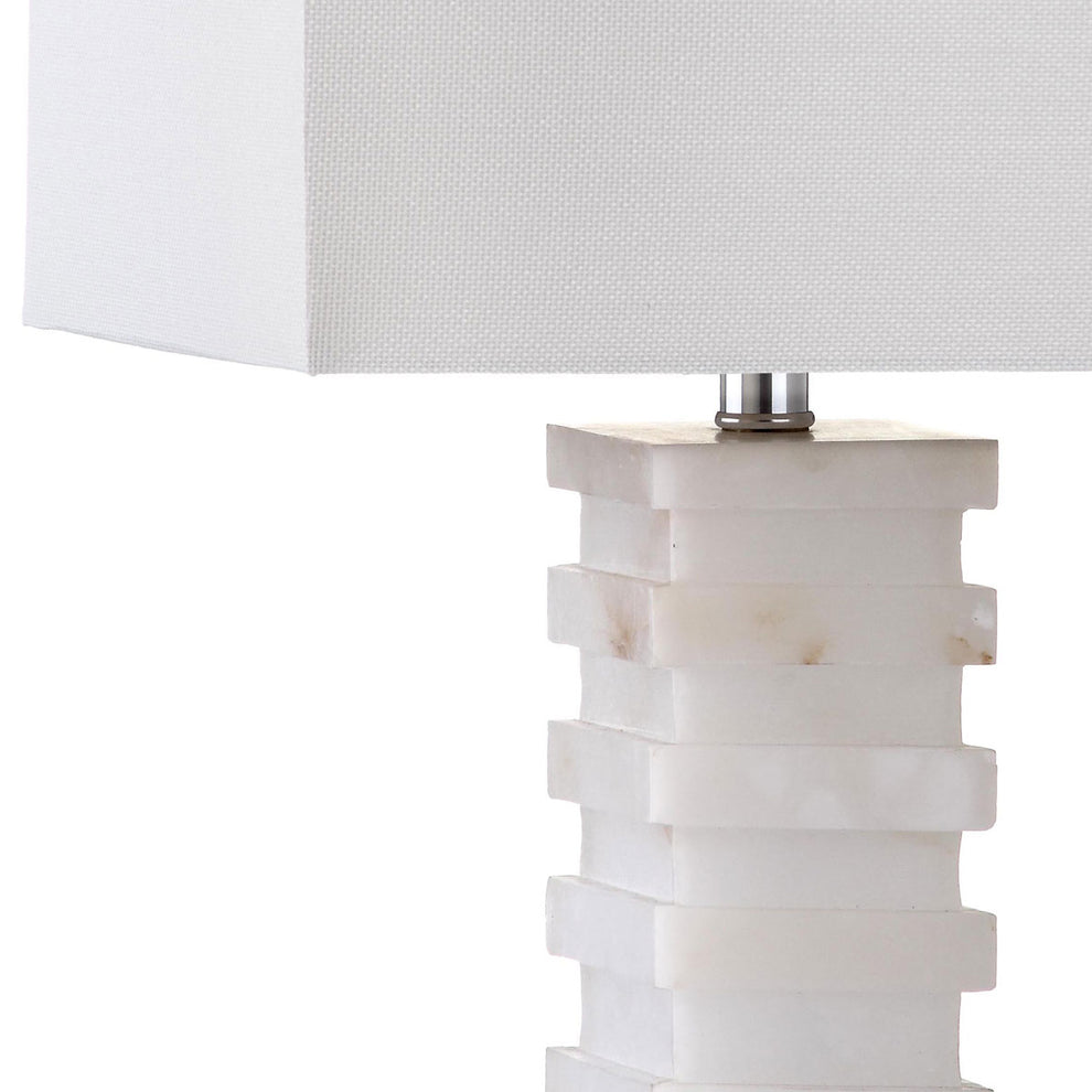 Safavieh Cinder 24.5-Inch H Table Lamp - White Alabaster | Table Lamps | Modishstore - 3