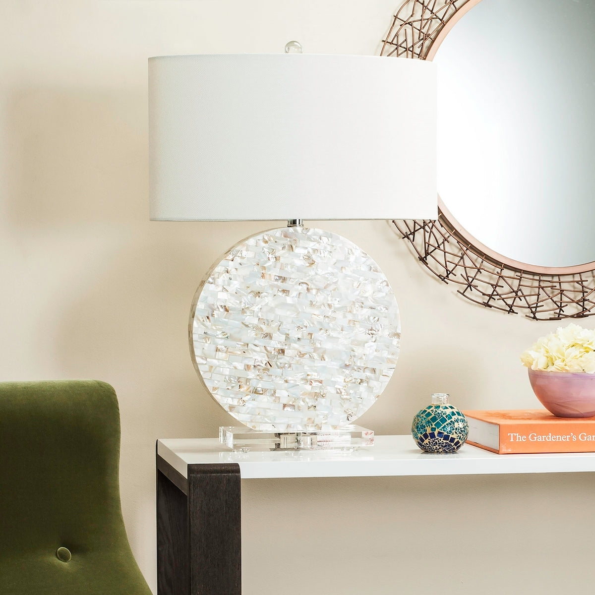 Safavieh Lindsey 26.5-Inch H Table Lamp - Cream | Table Lamps | Modishstore