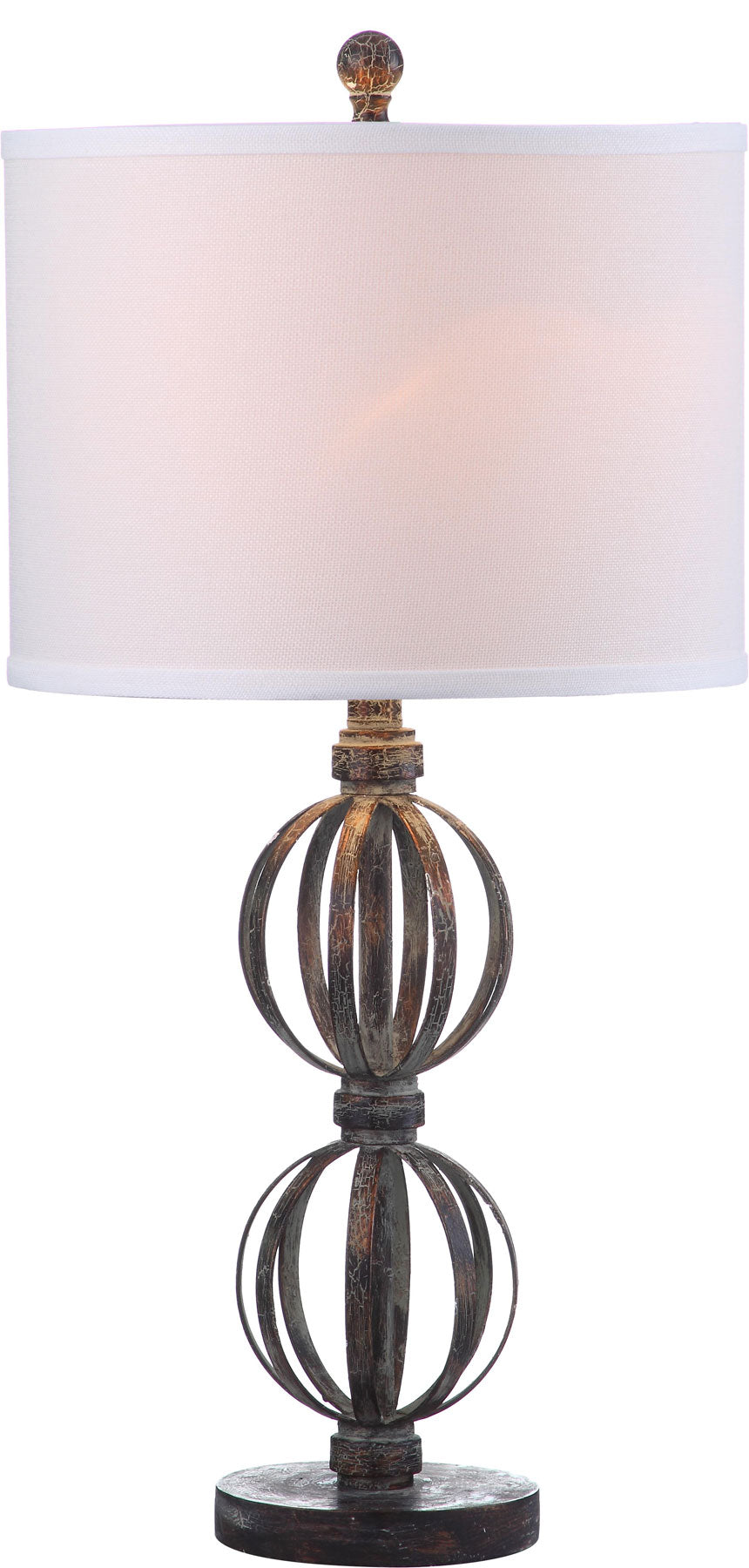 Safavieh Calista 27.75-Inch H Double Sphere Table Lamp Set Of 2 - Oil Rubbed Bronze (Black) | Table Lamps | Modishstore - 2