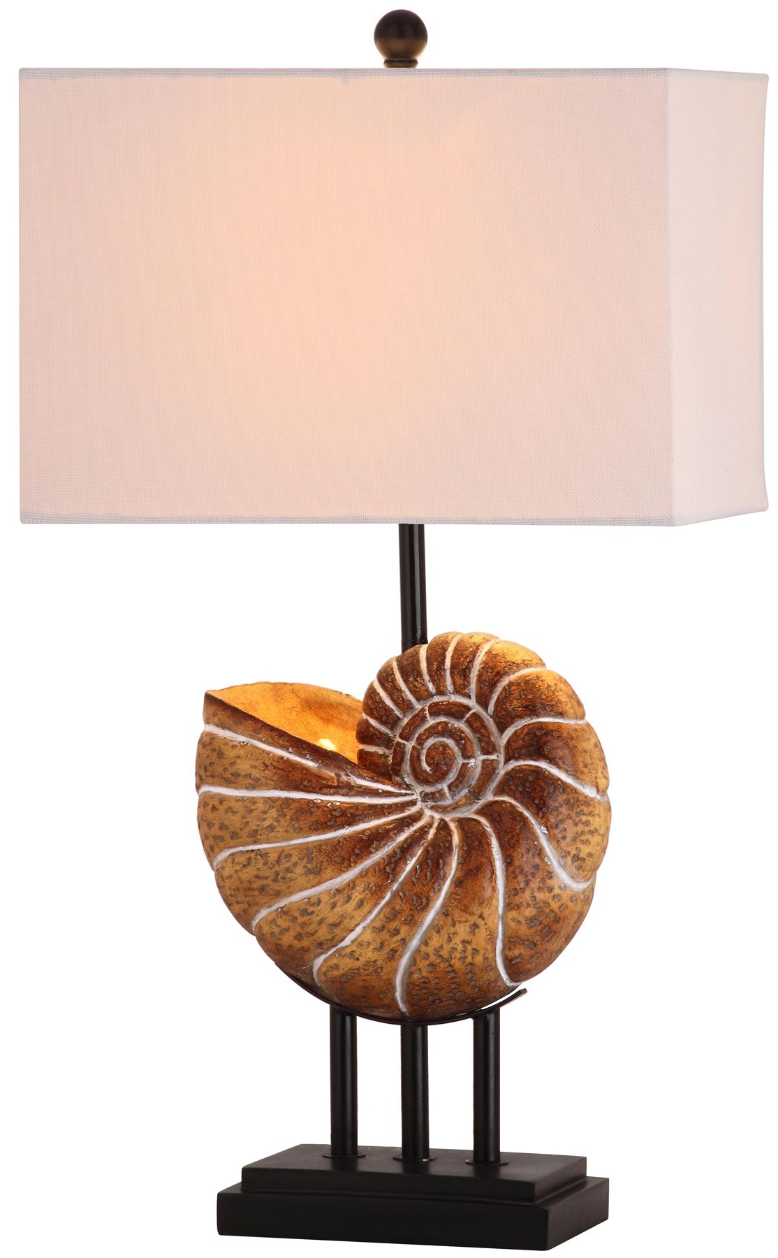 Safavieh Nautilus 28-Inch H Shell Table Lamp Set Of 2 - Light Brown | Table Lamps | Modishstore - 2