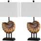 Safavieh Nautilus 28-Inch H Shell Table Lamp Set Of 2 - Light Brown | Table Lamps | Modishstore - 3
