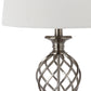 Safavieh Lattice 26.75-Inch H Urn Table Lamp Set Of 2 - Nickel | Table Lamps | Modishstore - 3