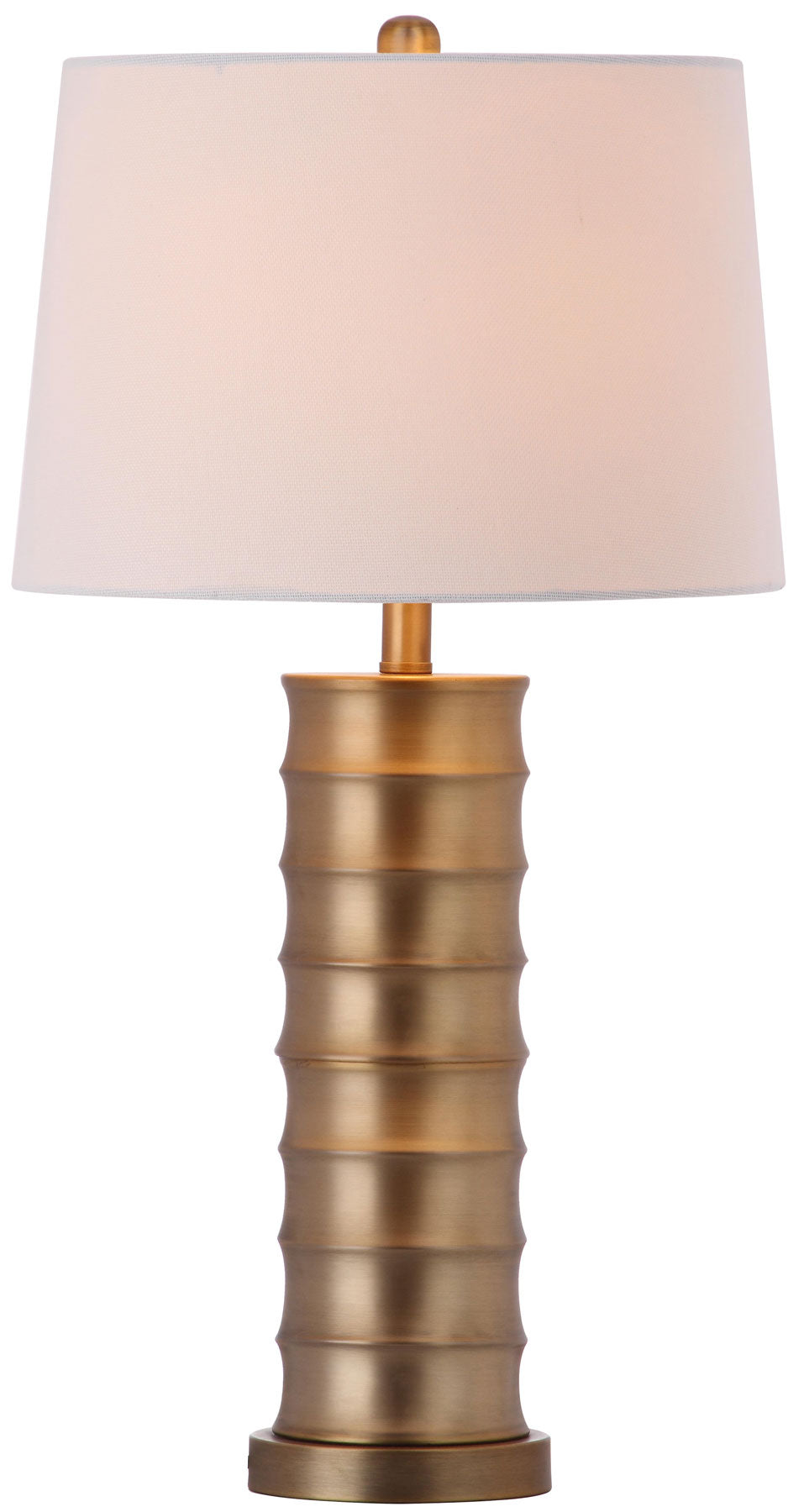 Safavieh Linus 28.5-Inch H Brass Column Table Lamp Set Of 2 - Gold | Table Lamps | Modishstore - 2