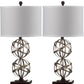 Safavieh Haley 28-Inch H Double Spher Table Lamp Set Of 2 - Antique Silver | Table Lamps | Modishstore - 2