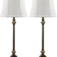 Safavieh Rimini 33.5-Inch H Console Table Lamp Set Of 2 - Antique Silver | Table Lamps | Modishstore - 2