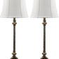 Safavieh Rimini 33.5-Inch H Console Table Lamp Set Of 2 - Antique Silver | Table Lamps | Modishstore - 2