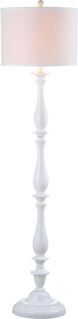 Safavieh Bessie 62-Inch H Candlestick Floor Lamp - White | Floor Lamps | Modishstore