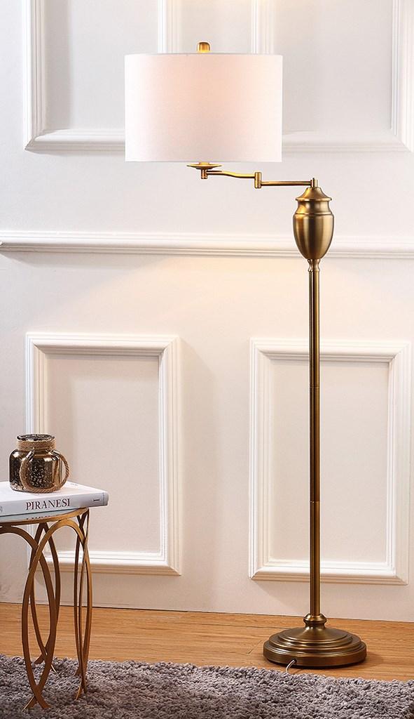 Safavieh Antonia 60-Inch H Floor Lamp - Gold | Floor Lamps | Modishstore
