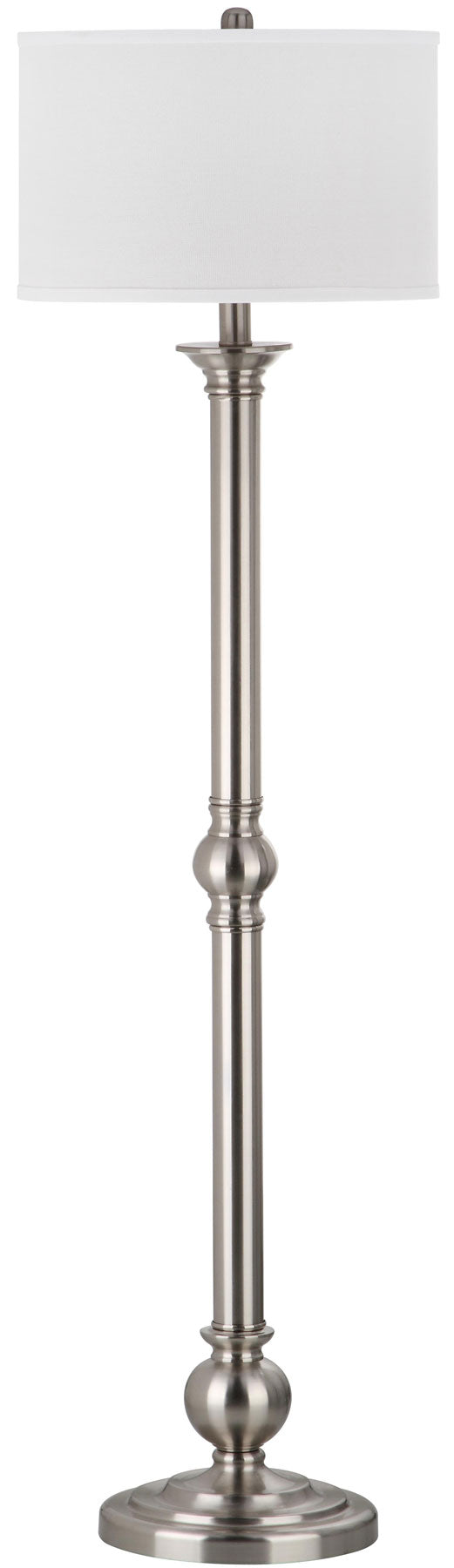 Safavieh Theo 60-Inch H Floor Lamp - Nickel | Floor Lamps | Modishstore - 2