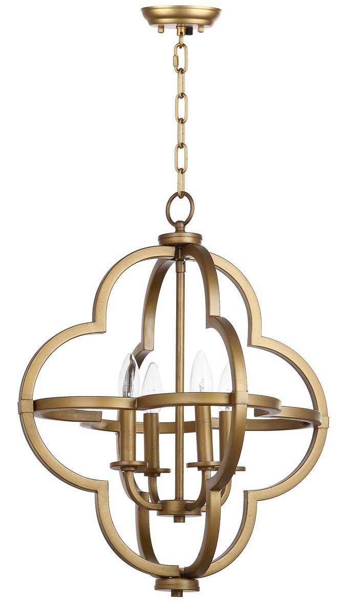 Safavieh Millard 18.5-Inch Dia Adjustable Dark Grey Pendant - Gold | Pendant Lamps | Modishstore - 2